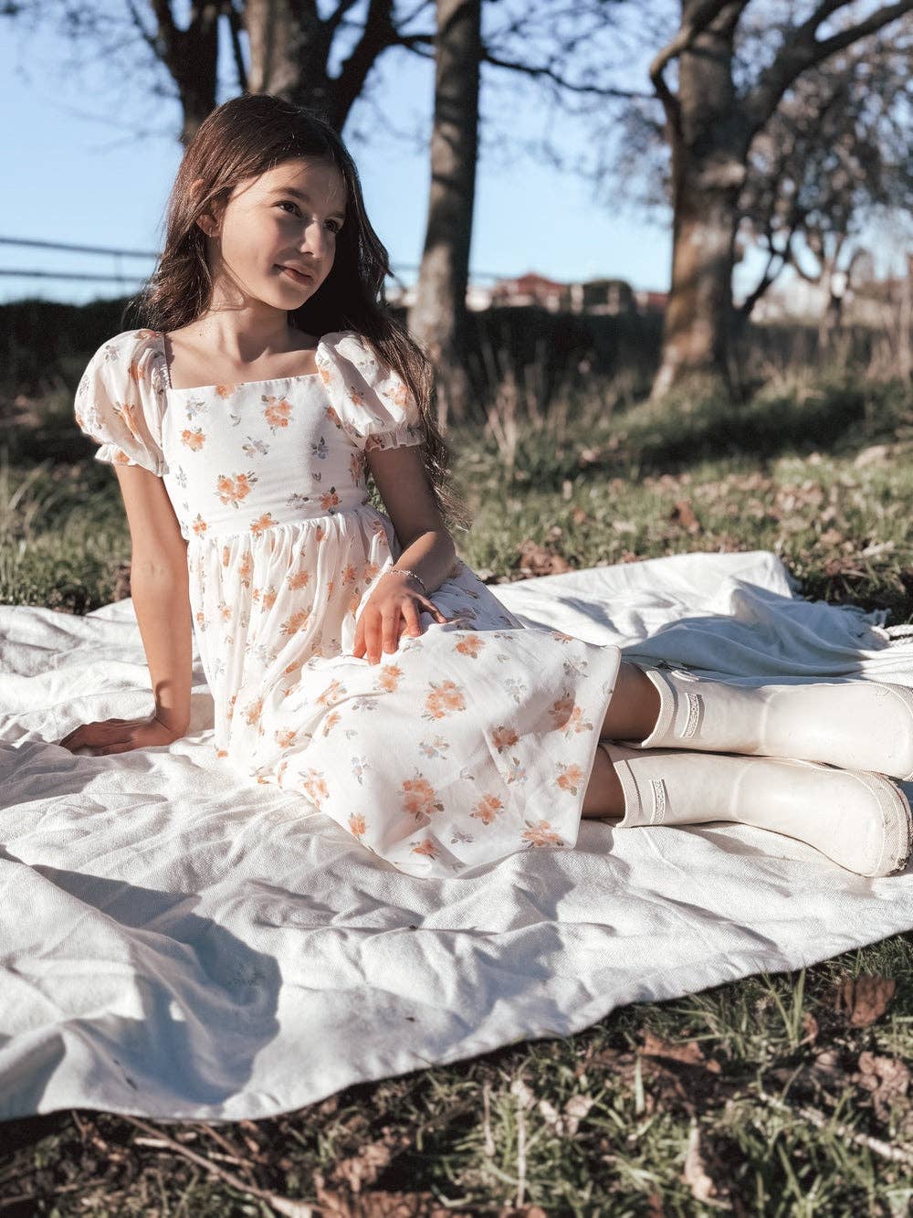 A Little Lacey - Wholesale Dress - Kids - Imogen Floral Girls Dress2