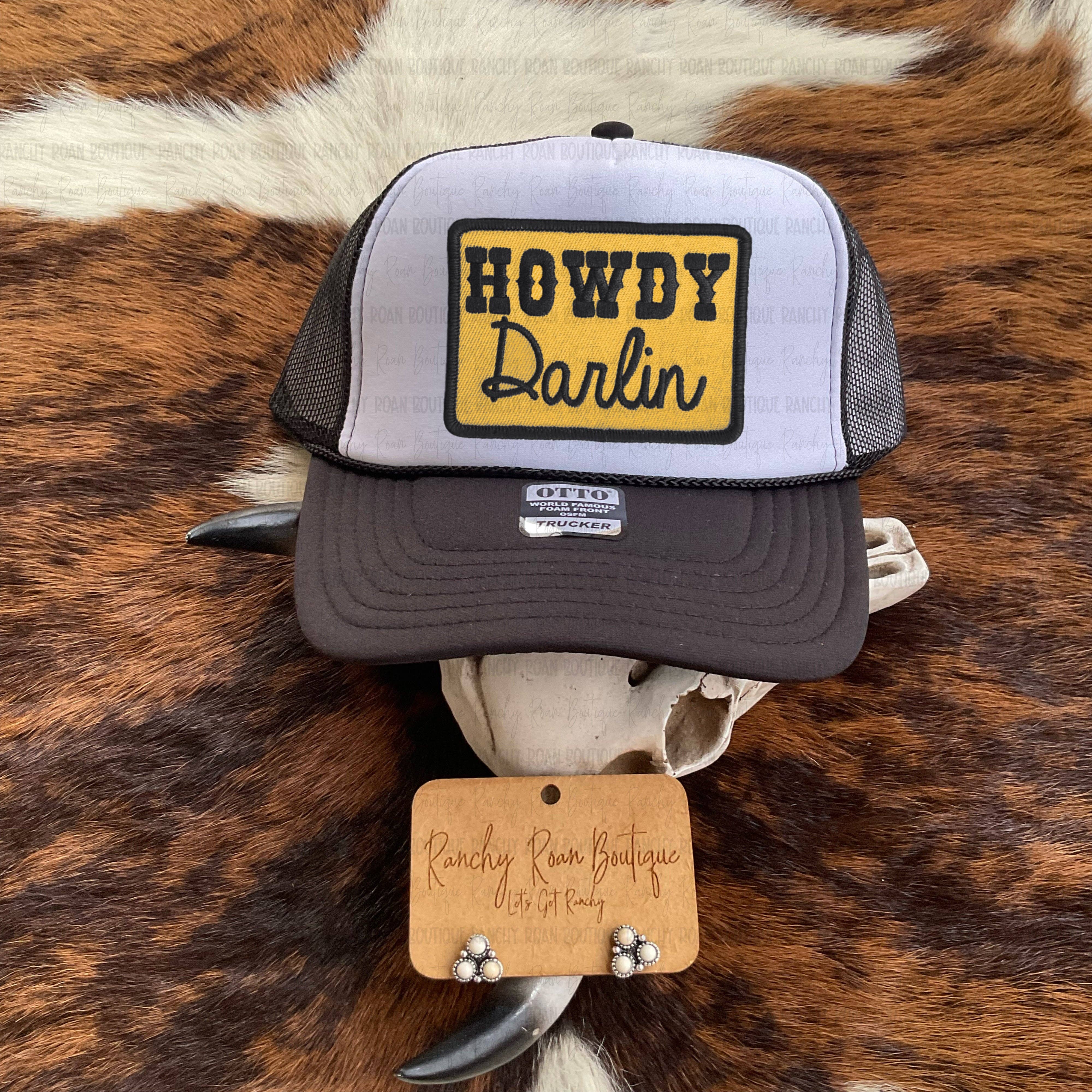 Ranchy Roan Boutique - Wholesale Trucker Hat - Women's - Howdy Darlin Western Foam Trucker Hat0