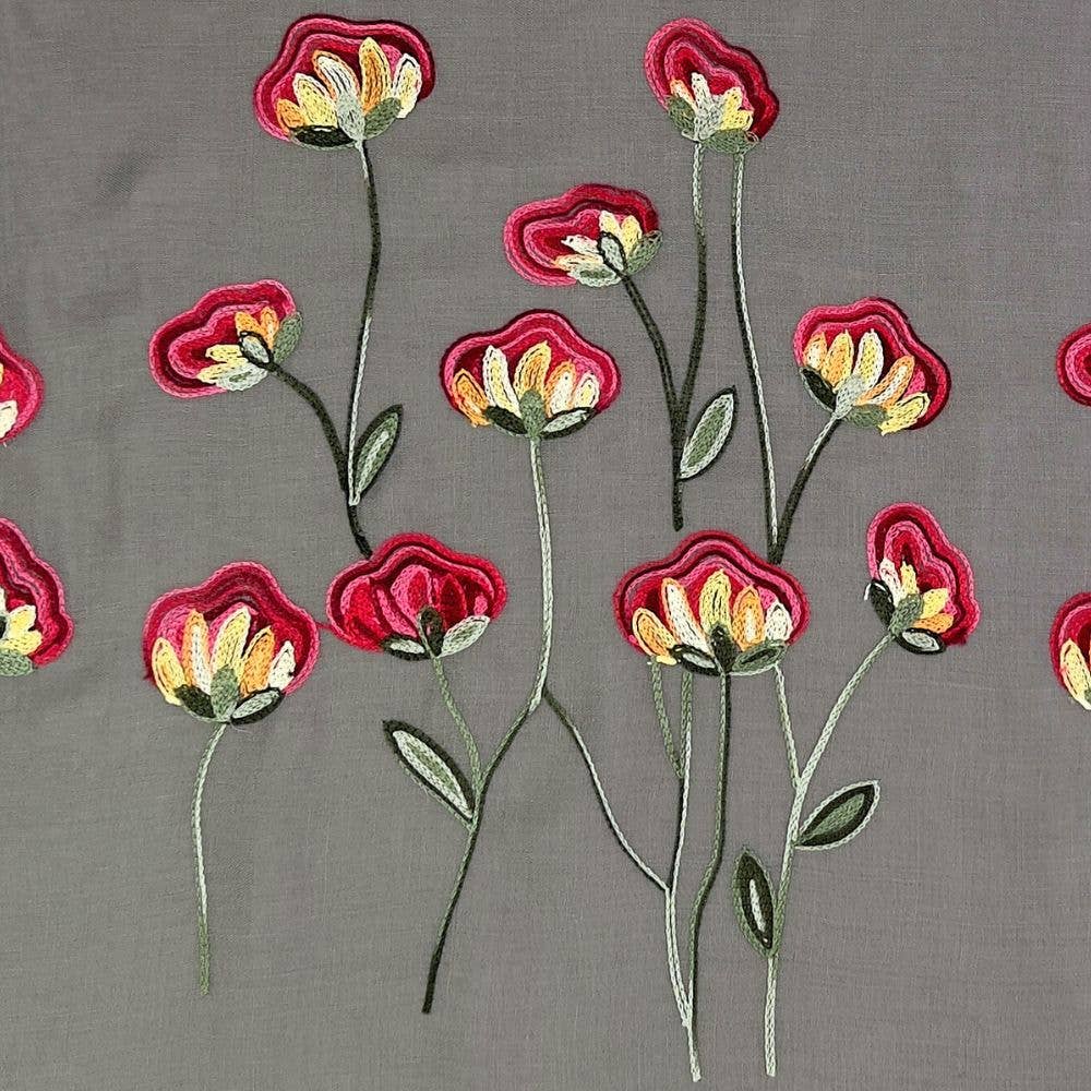 Humble Hilo – Engroshandel Tørklæde - Dame – Humble Hilo Broderet tørklæde/sjal med blomster44