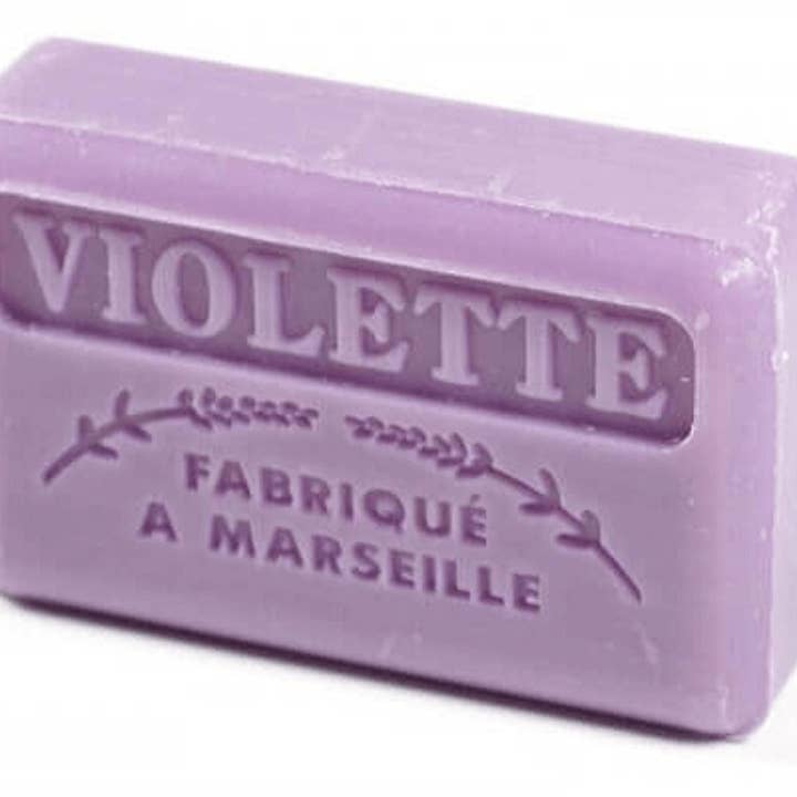 French Soap Wholesale - Wholesale Bar Soap - 125g Violet Wholesale French Soap