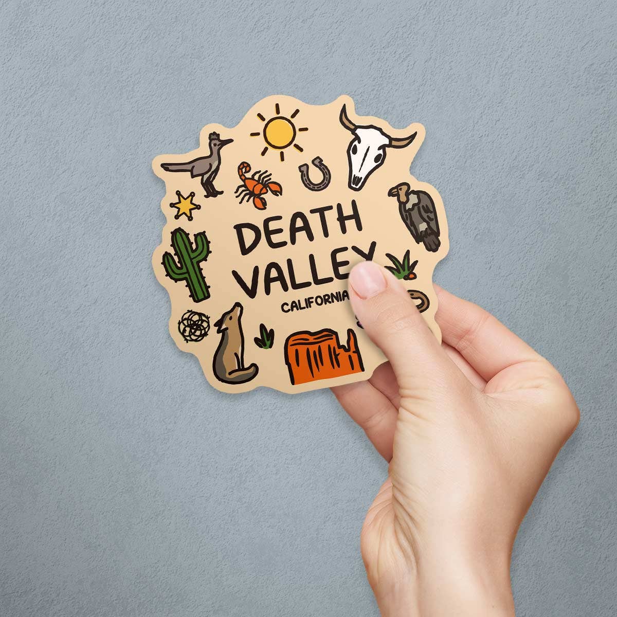 RetroPlanet - Wholesale Sticker - Desert Doodles Icons Name Drop Die Vinyl Sticker