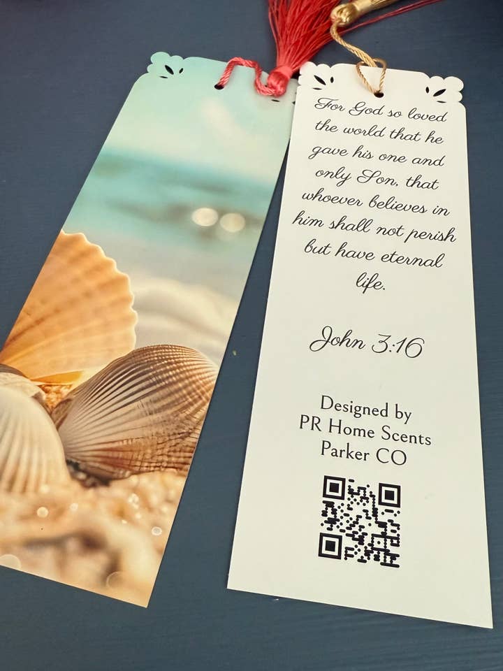 Marque-page Coquillages avec Gland pour la vente par PR Home Scents