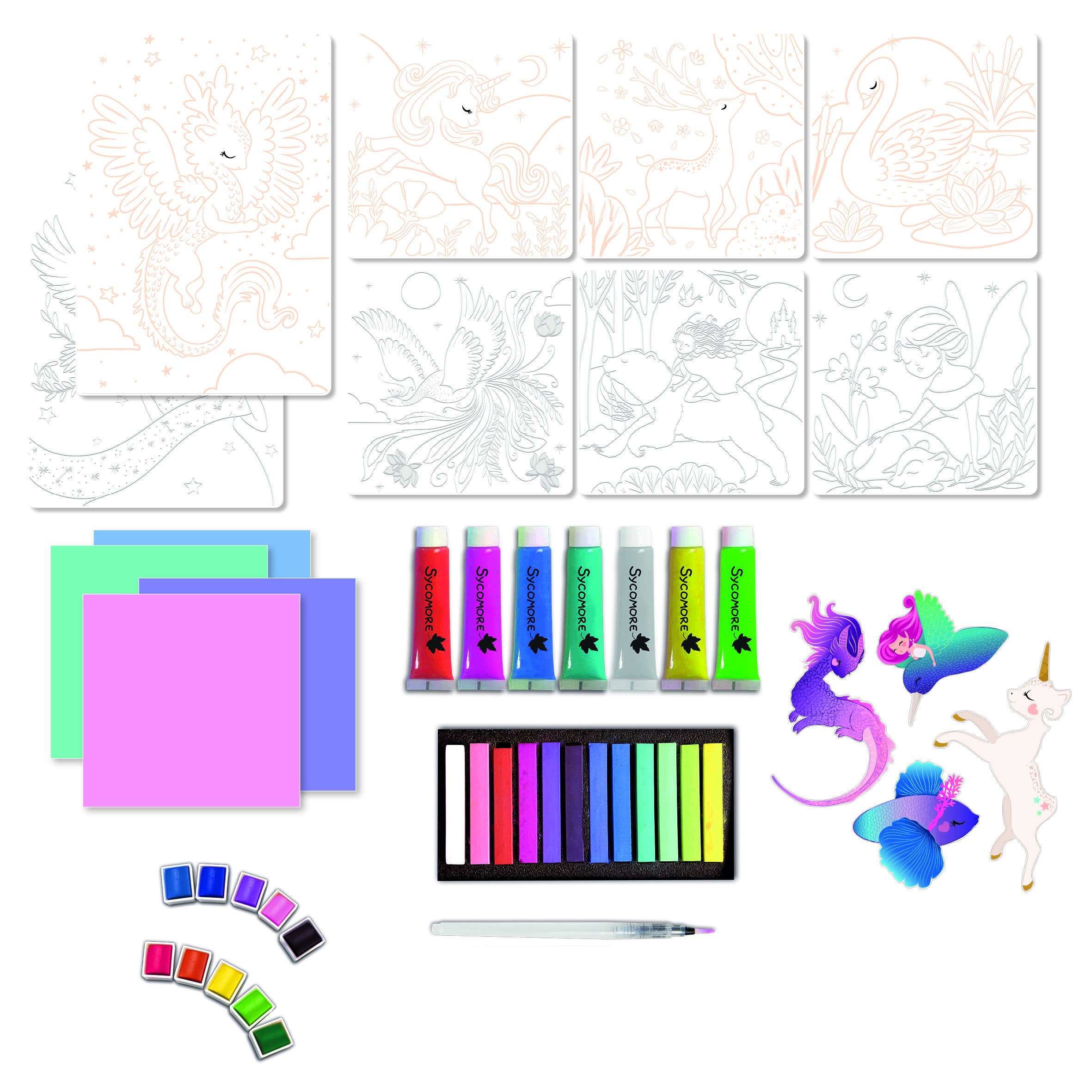 BTL Diffusion UK LTD – wholesale Art set – Child & baby – Sycomore ARTISSIMO XXL MULTI ACTIVITIES WATER COLOR PASTELS3