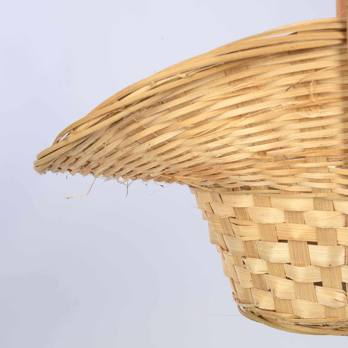 Willow Group - Wholesale Hanging Planter - Round Bamboo Princess Basket w/ Over Handle & PVC3