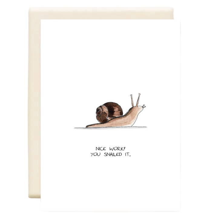 Snailed It | Tarjeta de Felicitación Cotidiana para venta al por mayor de Inkwell Cards