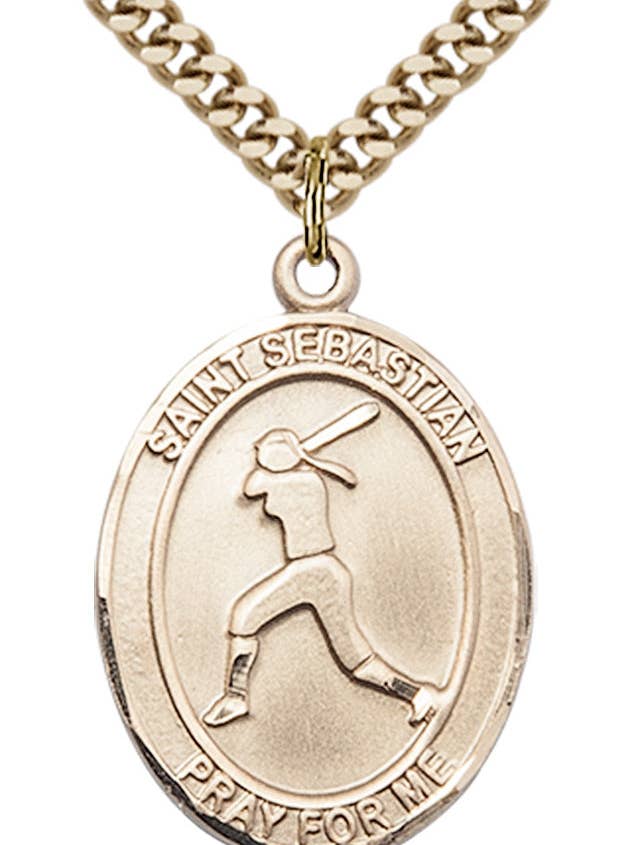 Pendentif Softball Saint Sébastien pour la vente par Tony’s Jewelry