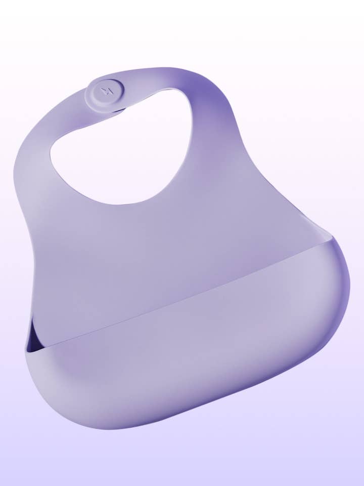 Magnetic Silicone Bib - Grape Crush for wholesale by Babynetic