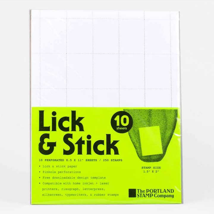 The Portland Stamp Company - Vendita all'ingrosso Kit per lavoretti fai da te - Lick & Stick: Standard1