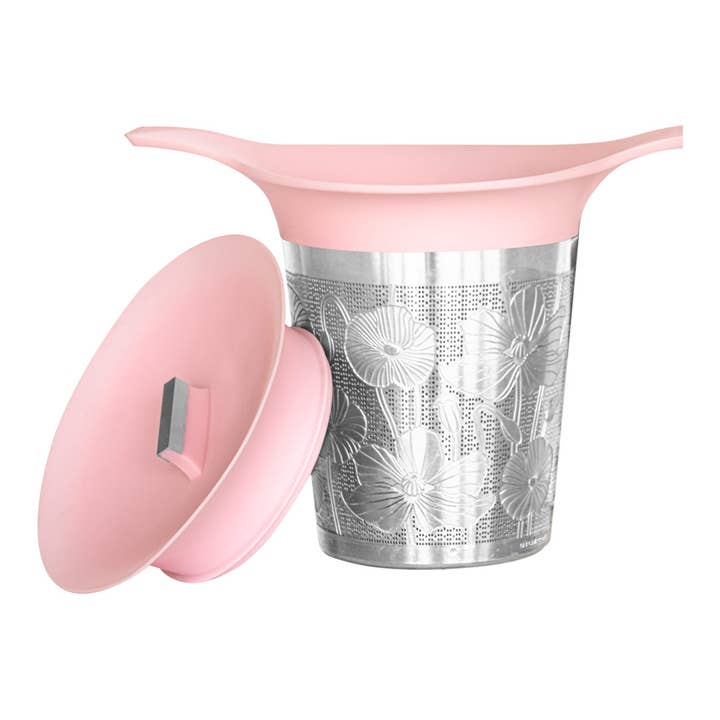 Monista Tea Co. - Wholesale Tea Strainer/Infuser - Tea Infuser Basket - Pink