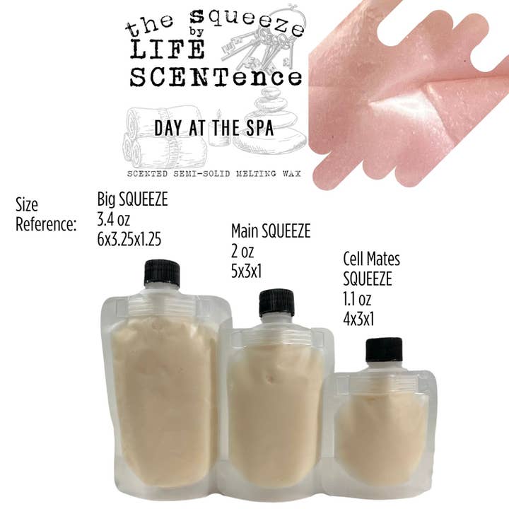 Journée au Spa Squeeze Cire Fondante 3 Tailles Disponibles pour la vente par Life SCENTence