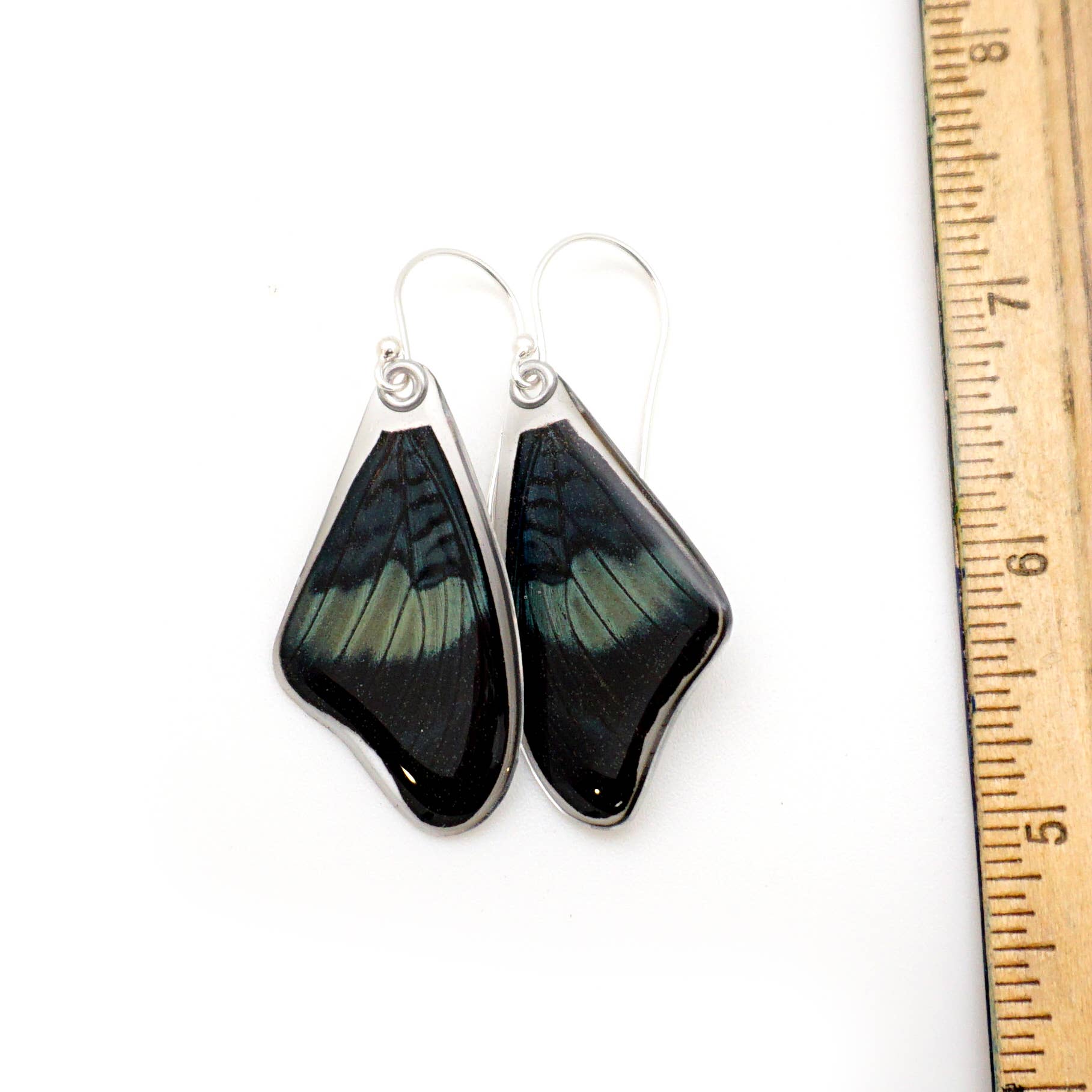 Wingstitution - Wholesale Dangle Earrings - 0645 Butterfly Earrings, Red Flasher Butterfly, Top Wings2