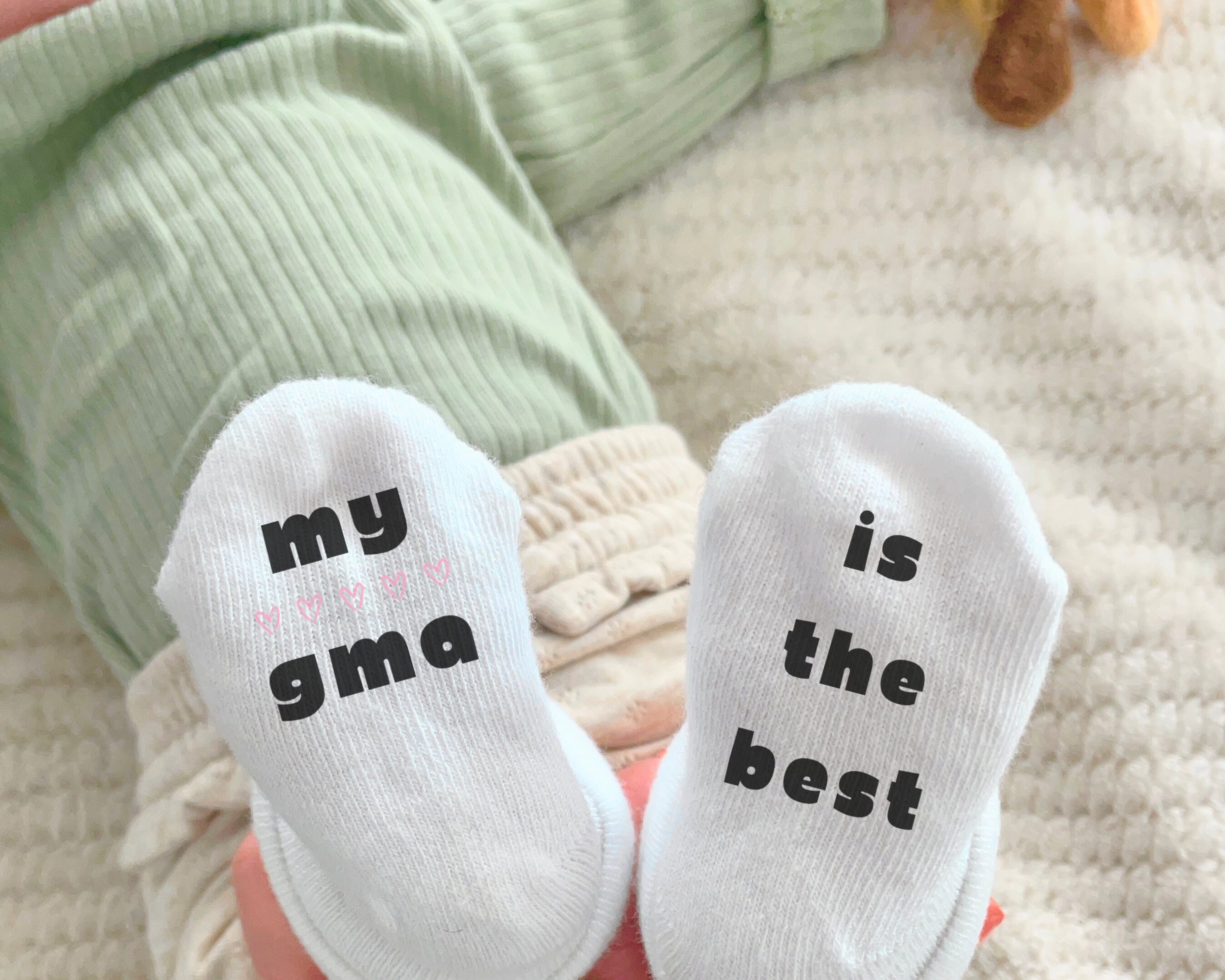 Tiny Toes Market - Wholesale Socks - Kids & Baby - My Grandma Is The Best Infant Socks1