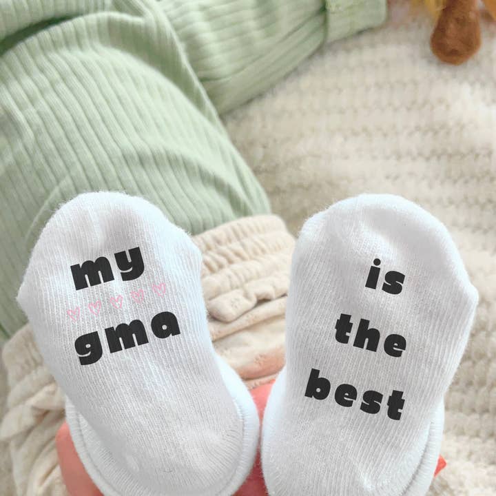 Tiny Toes Market - Wholesale Socks - Kids & Baby - My Grandma Is The Best Infant Socks1