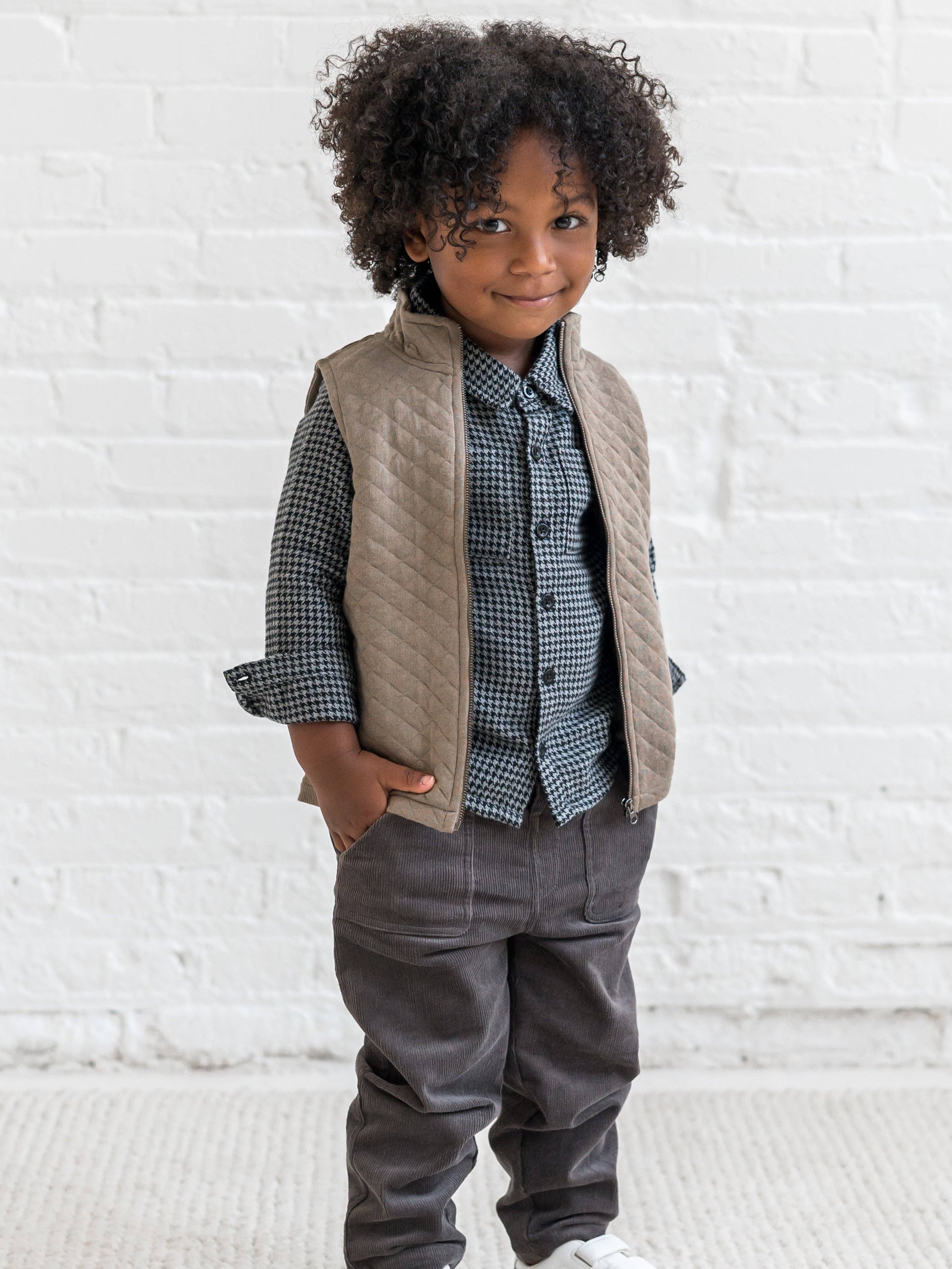 Colored Organics - Wholesale Button Down Shirt - Kids - Lev Flannel Long Sleeve Collared Button Down Shirt4