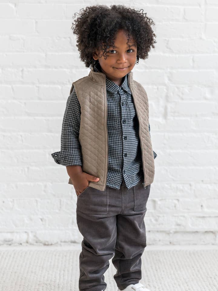 Colored Organics - Wholesale Button Down Shirt - Kids - Lev Flannel Long Sleeve Collared Button Down Shirt4