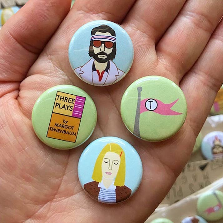 Royal Tenenbaum - pins or magnets for wholesale by Arthur's Plaid Pants