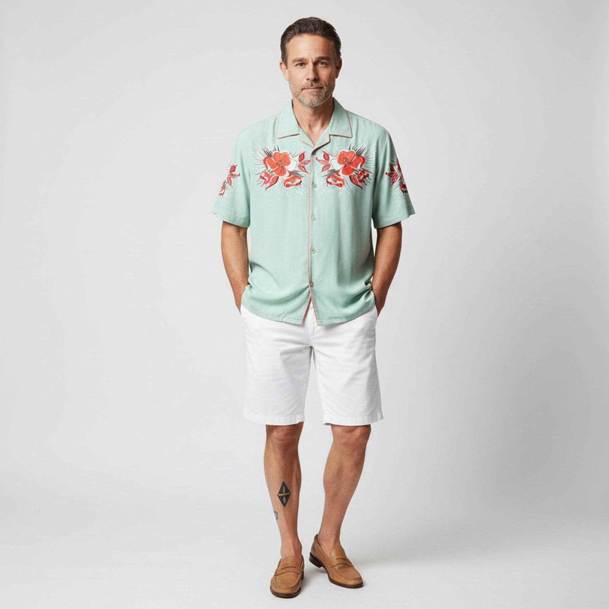 Virgoan Wish LLC - Wholesale Button Down Shirt - Men's - Caicos | Men's Short-Sleeved Shirt | Available in Europe1