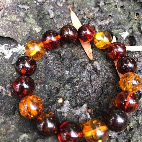 Men's Multi AMBER BRACELET 12 MM- pre-order for wholesale by Amber House