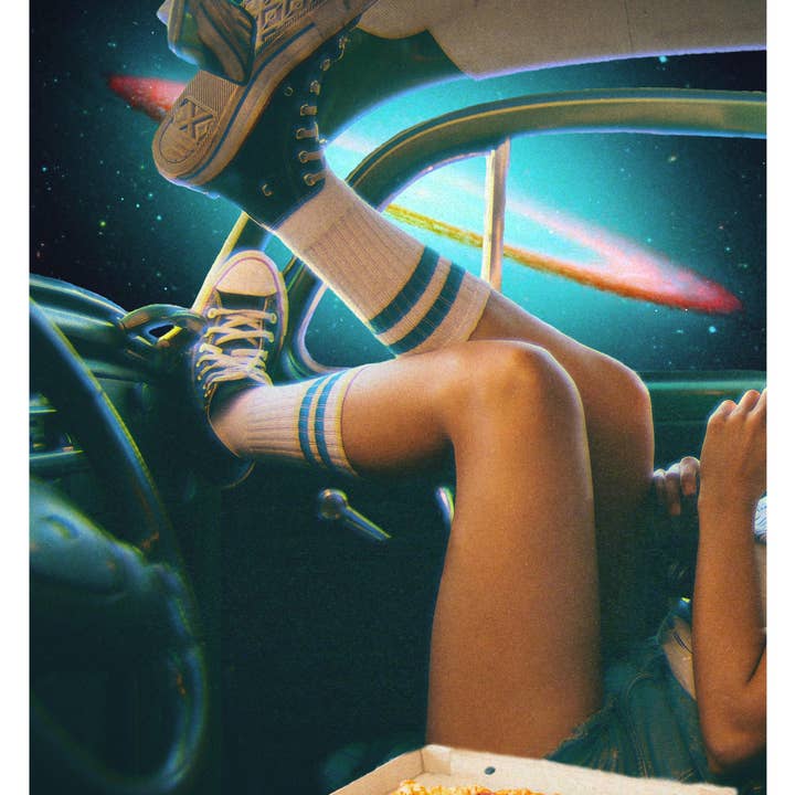 Cult Class - Wholesale Art Print - "Pizza w a View" by Cult Class - 8.5x11" Fine Art Print0