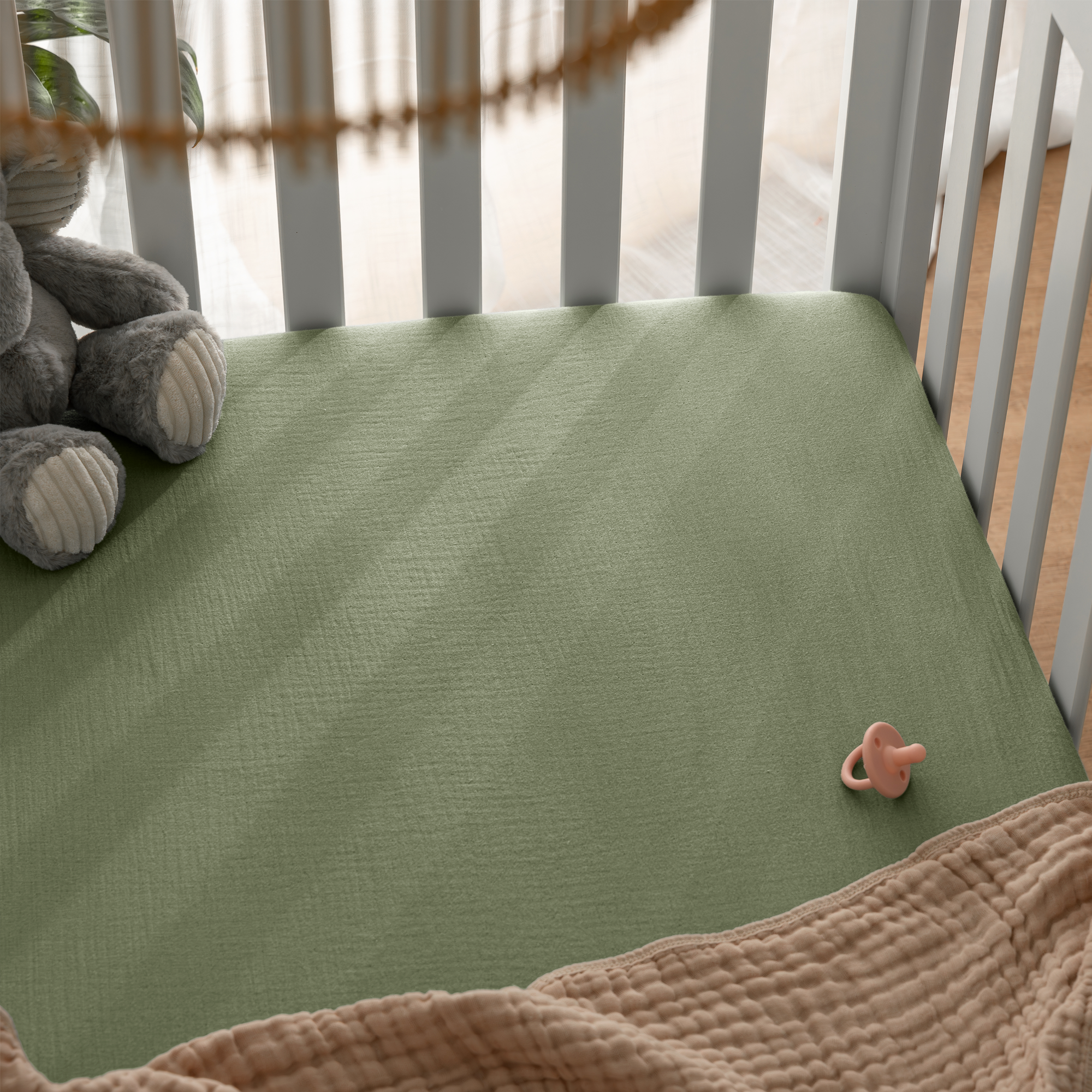 Comfy Cubs - Wholesale Cot/Crib Sheets - Muslin Cotton Fitted Crib Sheet, Soft Snug Fit by Comfy Cubs47