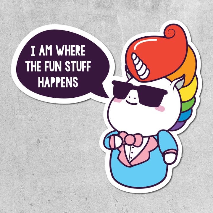 Waterproof Holographic Rainbow Die Cut Stickers for wholesale by S&Y Brand Paper co.