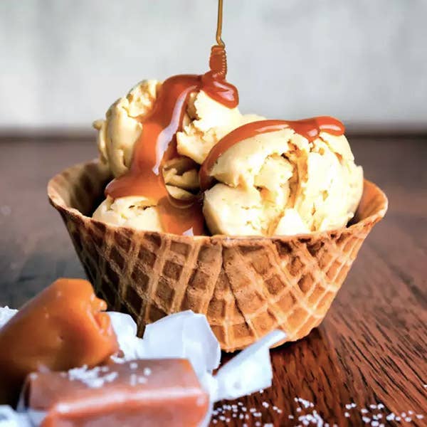 Eclectika Home – wholesale Jar/filled candle – Salted Caramel Ice Cream Soy Candle with Free Shipping1