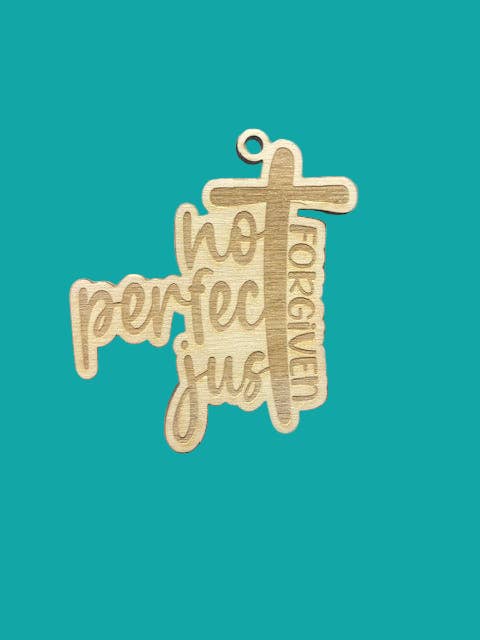 Charms de voiture en bois inachevés basés sur la foi pour la vente par Vance Custom Creations