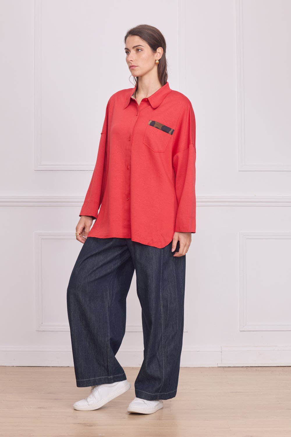 BELLA BLUE - Venta al por mayor Camisa con botones - Mujer - A114-V128 - Camisa1