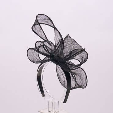 KaKyCo – wholesale Fascinator-hatt - Dam – Sinamay-loopfascinator på 2,5 cm hårband | 5938H12