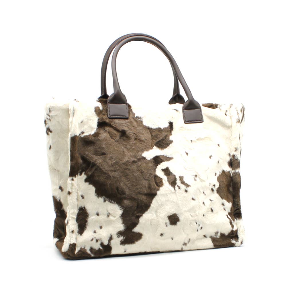 Vimoda - Wholesale Tote Bag - Women's - Cow print tote bag with rigid handles1
