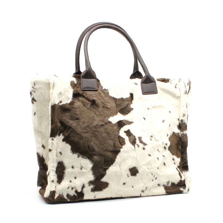 Vimoda - Wholesale Tote Bag - Women's - Cow print tote bag with rigid handles1