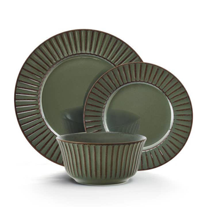 GREY Pfaltzgraff Dannie 12Pc DW St Brown Bx Pkg for wholesale on Faire