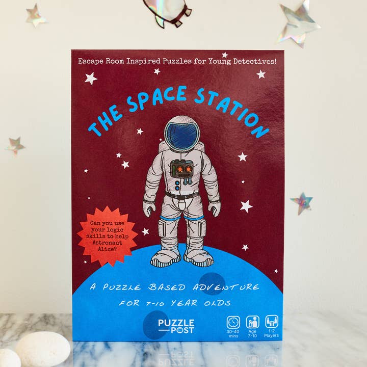 Puzzle Post Games - Wholesale Board Game - The Space Station - Children’s Escape Room (7-10) Board Game