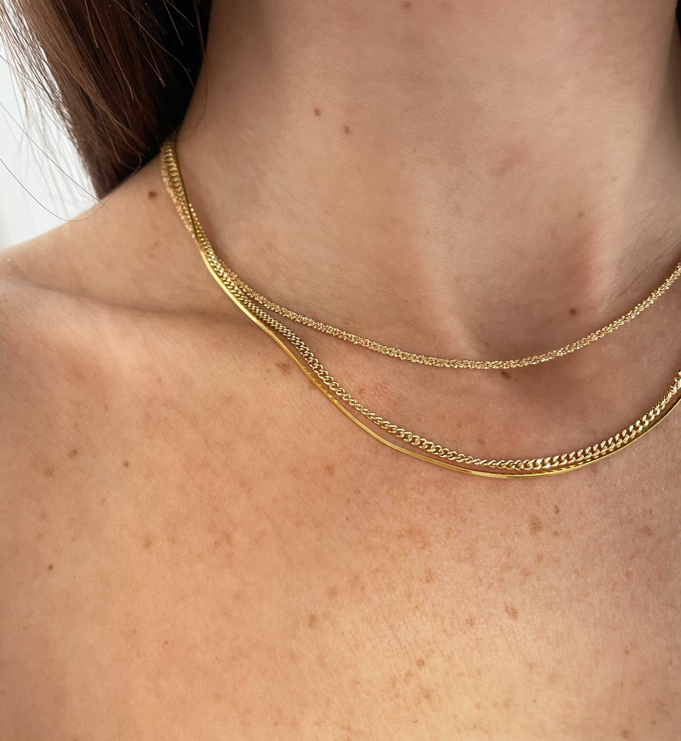 Noon Milan – wholesale Link & chain necklace – TINY CHAIN1