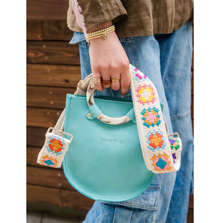 Designed For Joy - Vente Tote bag – femme - Fourre-tout en cuir à poignée annulaire, taille moyenne - The Lottie5