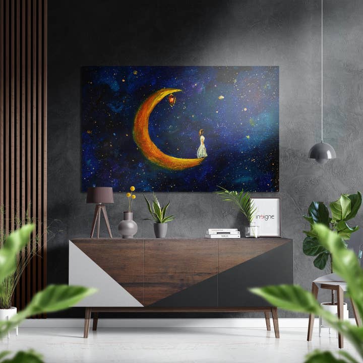 Moonfall Brushed Aluminium Dibond Wall Art for wholesale by Insigne