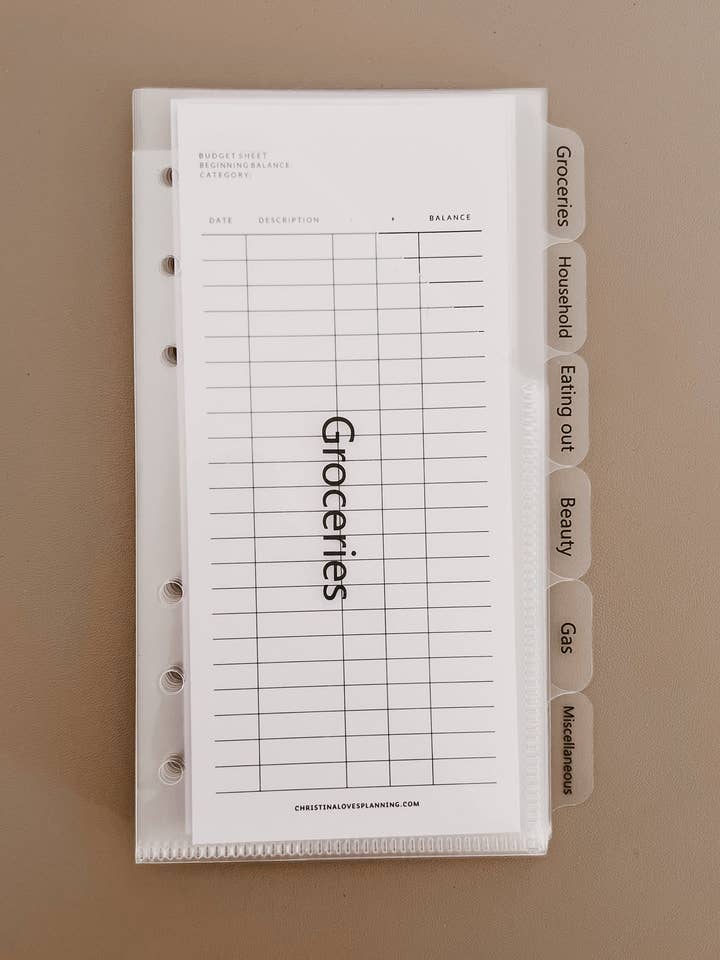 Cash Envelopes To Start With for wholesale by Christina Loves Planning