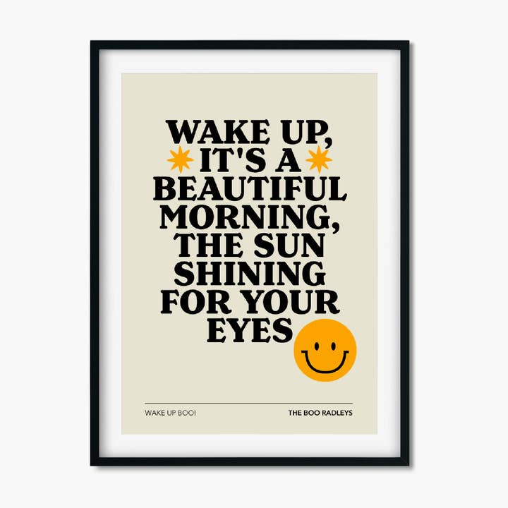 The Boo Radleys Inspired Print | Music Print for wholesale by Chapter Designs