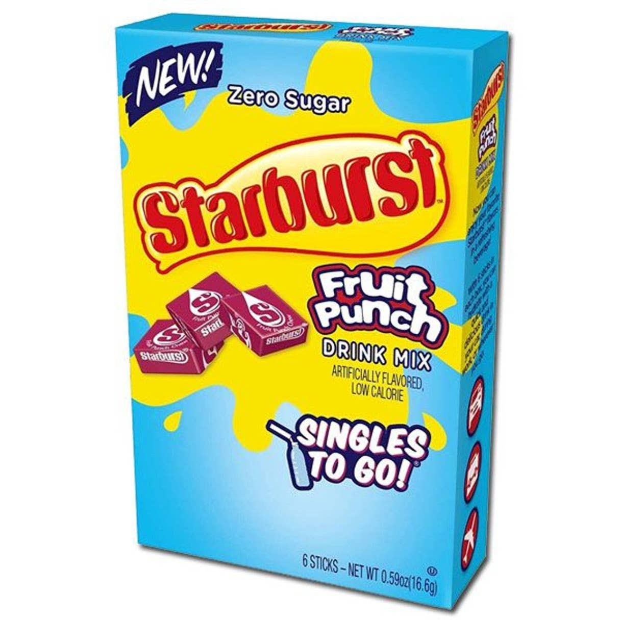 I Got Your Candy - Wholesale Drink Mix - Starburst Fruit Punch Drink Mix 0.59oz - 12ct0