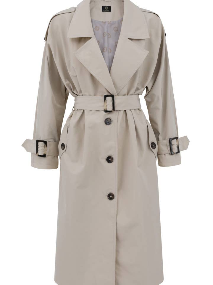 Übergroßer Trenchcoat Beige für den Großhandel von Entelier