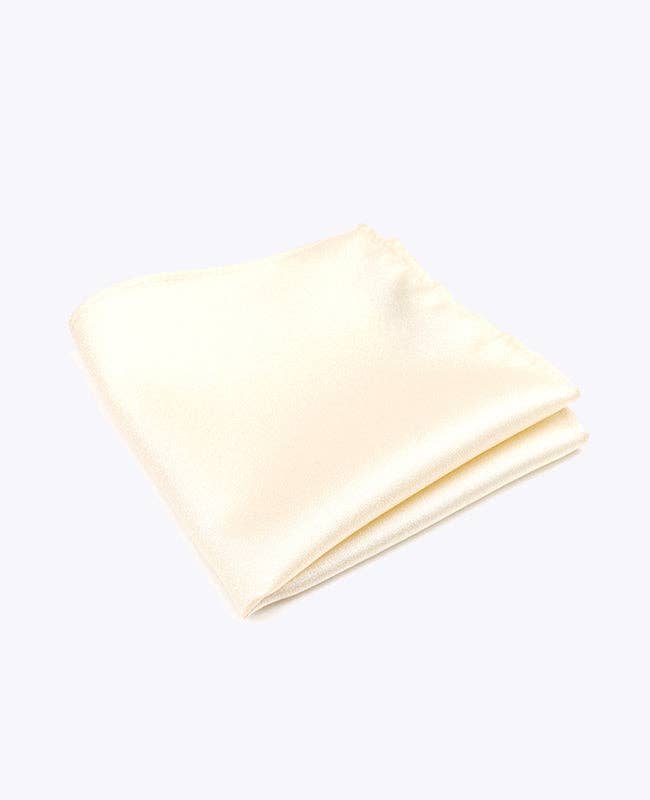 Unipap's - Wholesale Pocket Square - Men's - White Sequin Suit Pocket No. 1 in Polyester "Armand"0