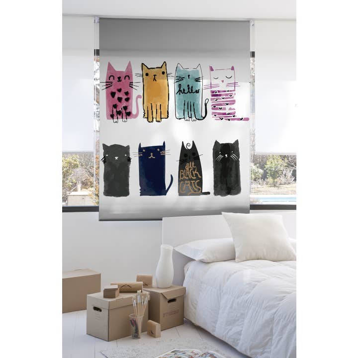 Estor A Translucent Animal Print Roller Blind for wholesale on Faire