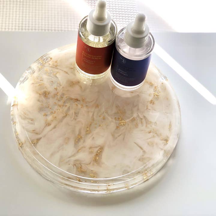 Circle Decorative Vanity Tray for wholesale by LoonahDecor