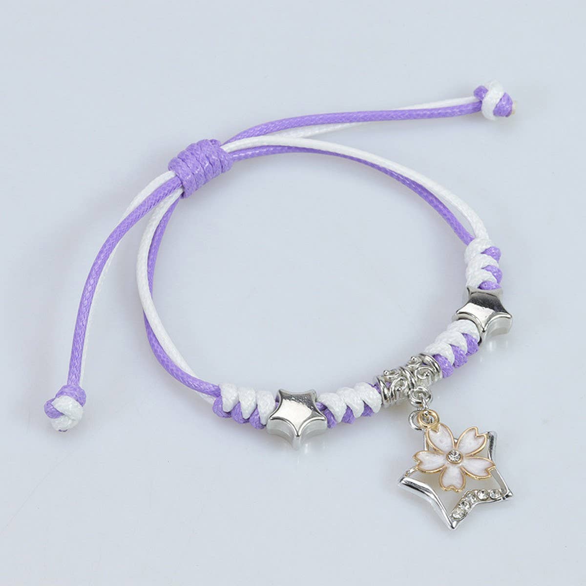 ACCITY - Wholesale Woven/Braided Bracelet - SIMPLE BUTTERFLY DECORATIVE WOVEN BRACELET_CWAJE07305