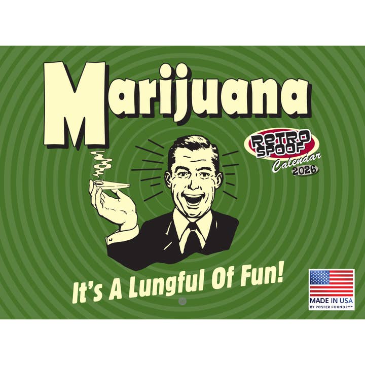 Retrospoofs Marijuana Calendar 2026 Cannabis for wholesale by 2026 Calendars