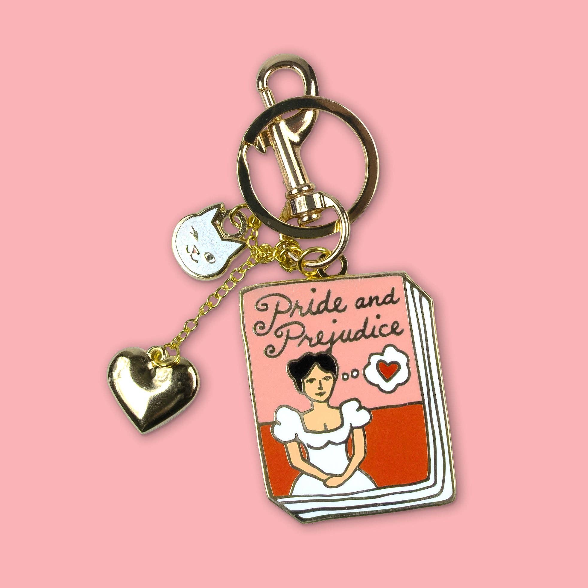 Ideal Bookshelf - Wholesale Keychain - Women's - Bag Charm: Pride and Prejudice0