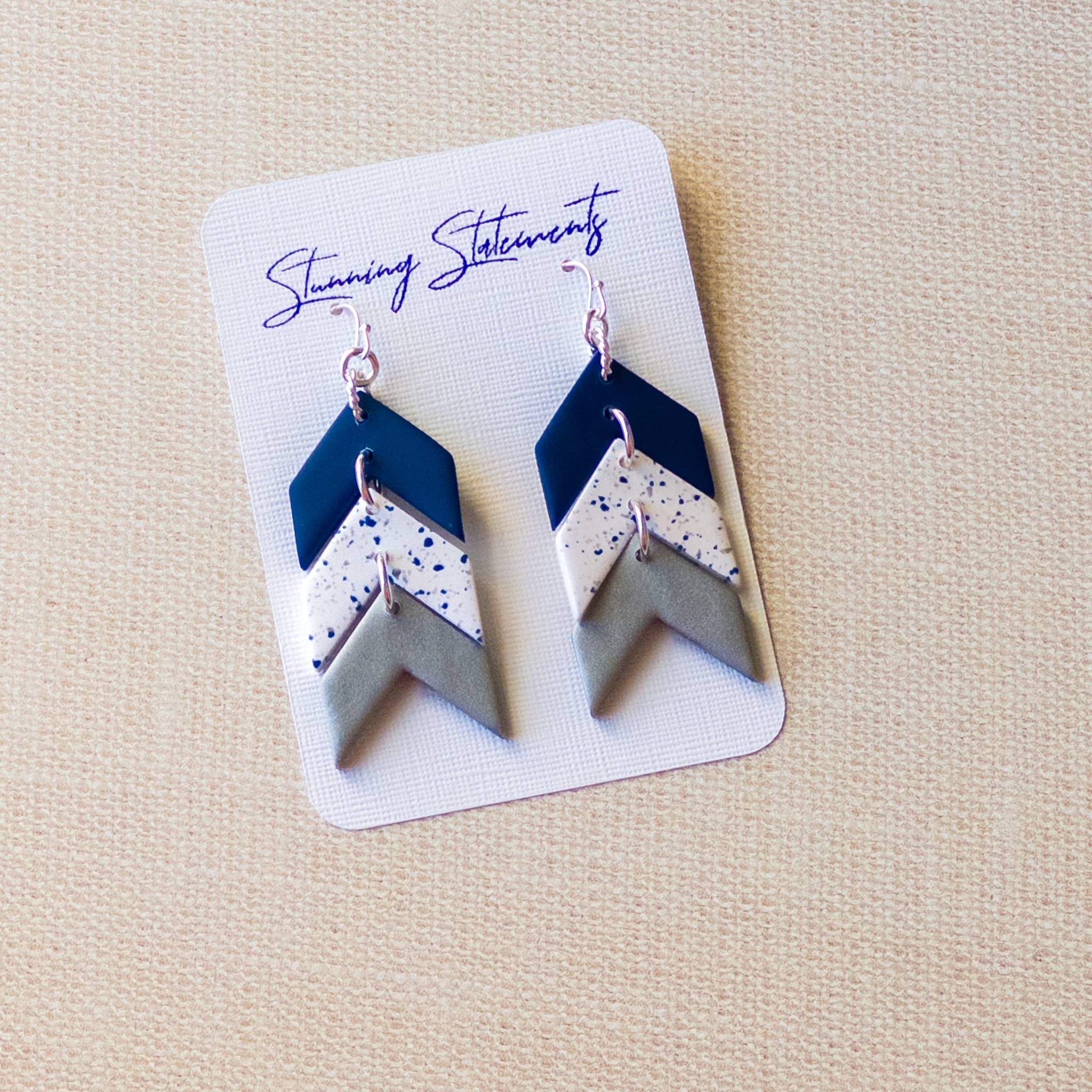 Stunning Statements - Wholesale Dangle Earrings - Tara Gameday School Spirit Clay Earrings7