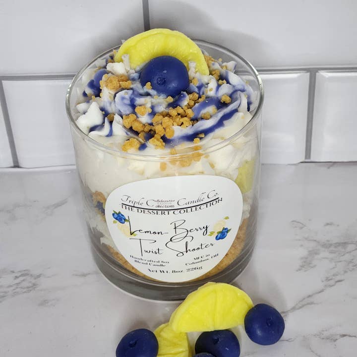 Triple C Candle Company - Wholesale Novelty Candle - Lemon Berry Twist Dessert Shooter2