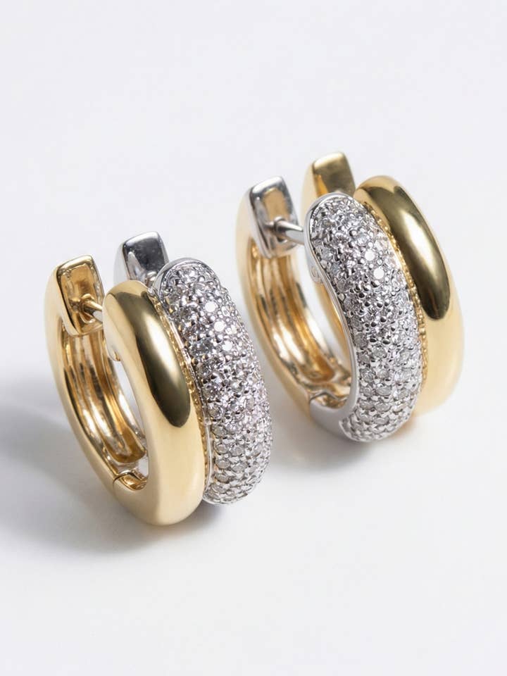 DOUBLE DONUT EARRINGS- DUO for wholesale by Native Gem