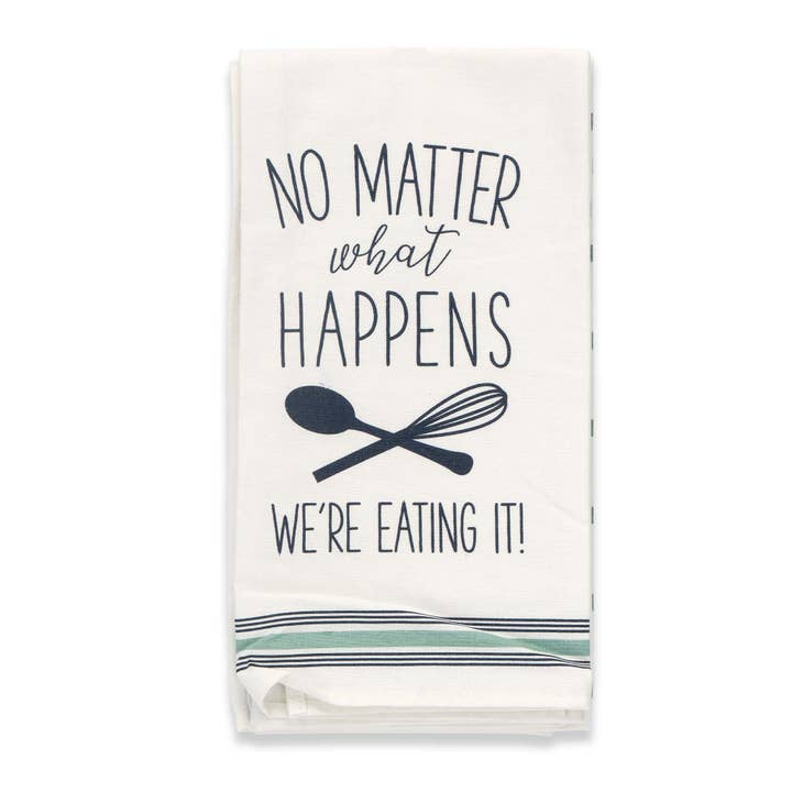 We're Eating It Kitchen Towel for wholesale by Open Road Brands, LLC